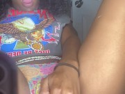 Ebony petite get fucked my dildo and rose 15/16