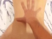 Lesbian stepsister tastes my cock 14/16