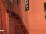 Rough Double Penetration with a french woman 4/16