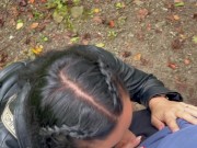 She was so horny that give me blowjob in forest - Tonny and Mia 8/16