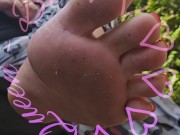 I'm showing you my delicious soles. 1/16