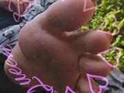 I'm showing you my delicious soles. 13/16