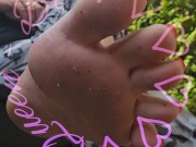 I'm showing you my delicious soles. 8/16