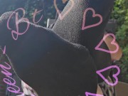 Ankled socks in a different color. 3/16