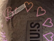 See the inside of my house slippers. 13/16