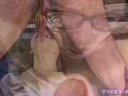 Our lazy Sunday ⛅ Casual piss in mouth turns into relentless throatfuck 13/16