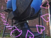 Showing how to play with boots. 14/16