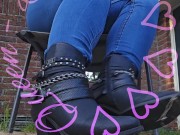 Showing how to play with boots. 4/16