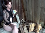 Girlfriend Experience in cabin & outdoors. 1/16