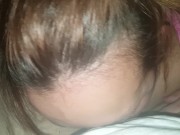 Sucking Daddy's cock in the car 11/16