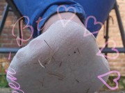 white socks in close up joy play. 15/16