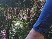 Dangling your favorite white slipper heels on my toes. 12/16