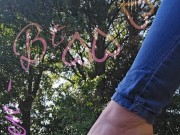 Dangling your favorite white slipper heels on my toes. 15/16