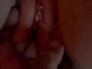 Closeup of couple fingering pussy together 11/16