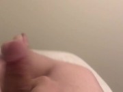 Jacking off hard on bed 16/16