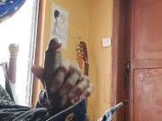 Guy just giving himself a good masturbation on his cock 12/16