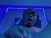 Ebony intense creamy cream pie with 9 inch dildo 12/16