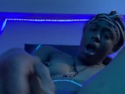 Ebony intense creamy cream pie with 9 inch dildo 4/16