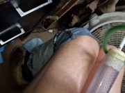 I measure my monster cock by the closed fist/now at 3 1/4 fists 🍆 😃! New improved homemade pipe 6/16