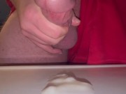 Masturbating and cuming using cock ring vibrator 16/16