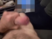 TEASER: ✊🏻💦 jerking while watching a girl grinding on a pillow and moaning - fucking HOT! 9/16