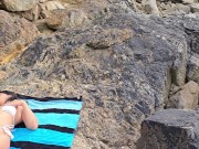 I really enjoy masturbating on the beach!! 1/16