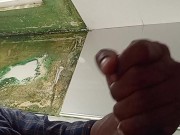 Im jerk of in public washroom while mom stay out side 16/16