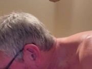 Wife loves her Daddy, deep kissing, spit, gag🔥 1/16