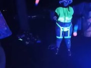 Sexy bbw goddess spins poi in hot outfit 8/16