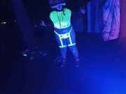 Sexy bbw goddess spins poi in hot outfit 9/16