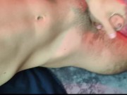 Schoolboy relaxes after school 😏 4/16