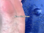 Pedicure in my Stinky Feet! Lick my Feet. 15/16