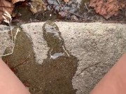 Piss on the steps outside 9/16