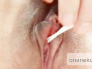 【変態OL】尿道に複数のローション綿棒チャレンジ　日本人/素人/個人撮影/無修正/尿道オナニー 9/16