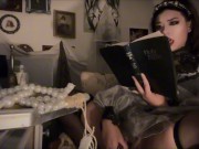 BLASPHEMOUS vampire COSPLAY I SQUIRT on my HOLY BIBLE🦇 11/16