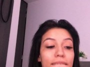 Casuex strips naked for her boyfriend after taking a bath. 6/16