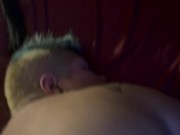 Lesbian step daughter begged daddy for her first ever cock. Cum on tits. Step fantasy house 6/16