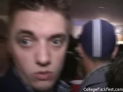 Hot slut pussy fucked hard in frat party 14/16