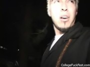 Spit roasted coed teen whore gets her pussy drilled 1/16