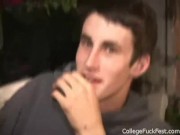 Spit roasted coed teen whore gets her pussy drilled 10/16