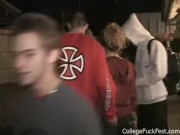 Spit roasted coed teen whore gets her pussy drilled 7/16