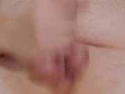 Rubber Band Cock Stroking Cumshot!!! 10/16