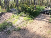 Nude jogging on the motocross track 1/16