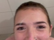 Amyyyoxxo covered in spit and cum 6/16