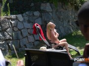 Sex Crazed Blonde Vinna Reed Laps Up Cum After Enjoying BBC DP Threesome Fuck 3/16