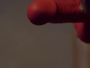 Big fat dick play with my tight pussy. Sex toy & foot play 5/16