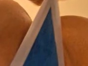 X-TraSmall Blue Panties. I LOVE licking this Pussy!!! 3/16