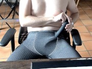 Solo Man teasing and fucking fleshlight pussy - vibrator preliminary 1/16