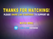 Stepsister helps stepbrother cum quickly on her sexy feet 16/16