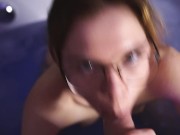 Step Sis blows my dick so well! Cumshot in her MOUTH! 7/16